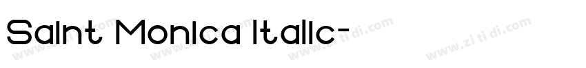 Saint Monica Italic字体转换